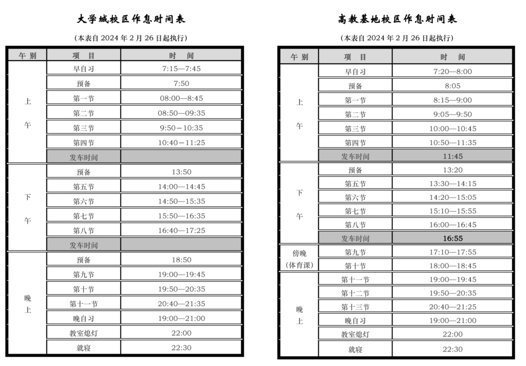 作息時間表（大學城校區(qū)+高教基地校區(qū)+新橋）（2023-2024學年第2學期）_頁面_1.jpg